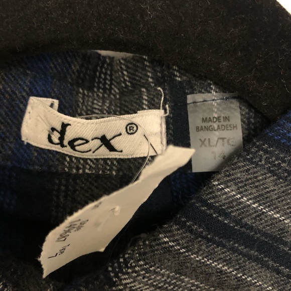 DEX Boys Flannel Button-Up Shirt - Picture 2 of 2